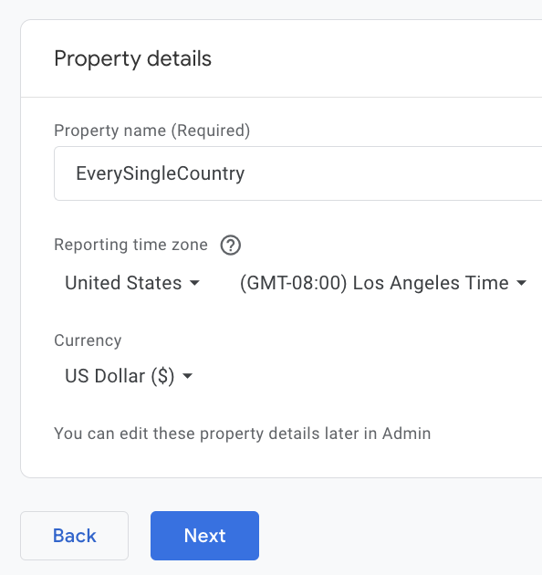 Fill the property details and click 'Next'.